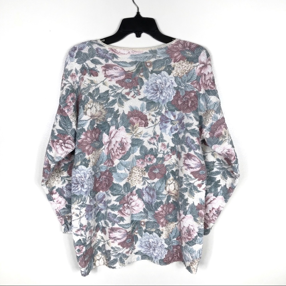 Vintage Rose Floral Sweater - Picture 8 of 11